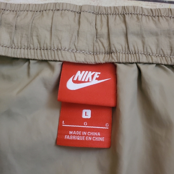 Nike Womens Large Tech Hypermesh Khaki Tan/Black Midi Softshell Skirt 833468 - Picture 11 of 12